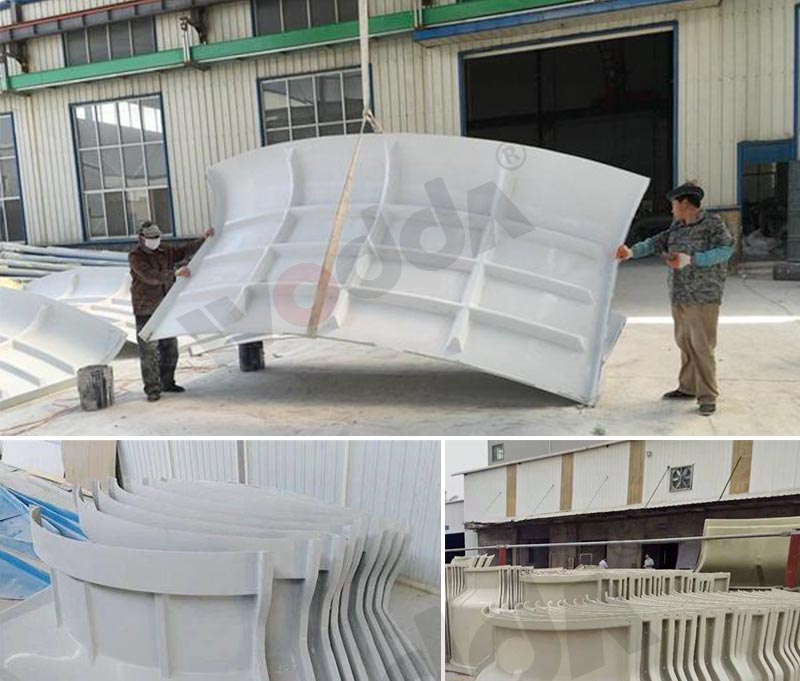 玻璃(lí)鋼模壓(yā)冷卻塔(tǎ)外殼 玻(bo)璃鋼模(mo)壓冷卻(que)塔外殼(ké)